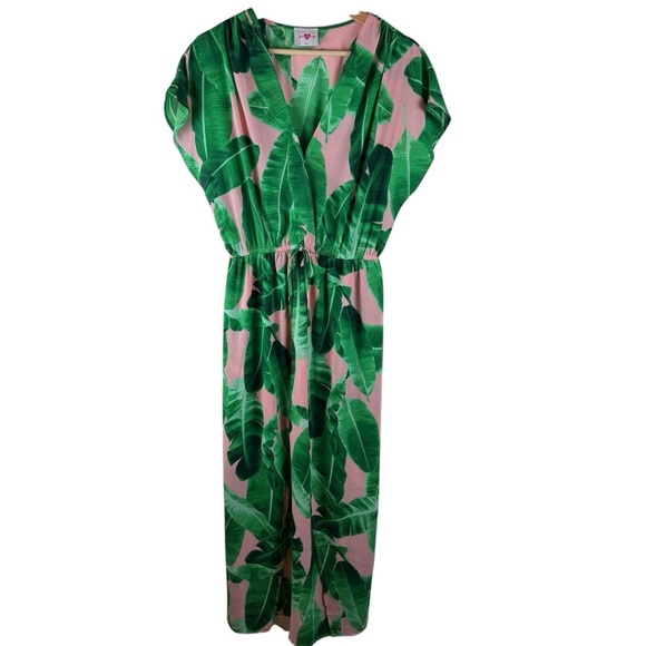 Buddy Love Palm Print Maxi Dress Small - Picture 3 of 9